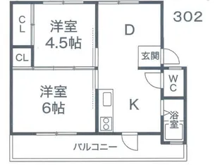 ナナミール西明石クラシコ【3階】の間取り