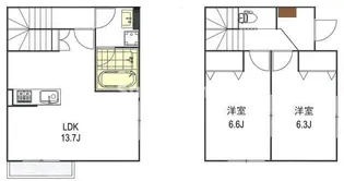 3ROOM代田の間取り