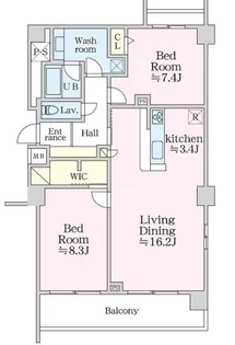 グラマシー恵比寿【6階】の間取り