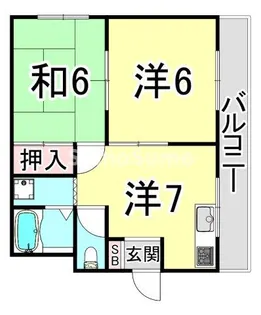 兵庫県神戸市東灘区岡本4丁目【マンション】の間取り