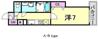 シーガ兵庫【5階】の間取り