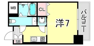 大阪府大阪市中央区南久宝寺町1丁目【マンション】の間取り