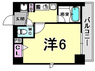 兵庫県神戸市中央区下山手通6丁目【マンション】の間取り