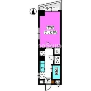 パークハイム大濠【4階】の間取り