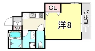 モンソレイユ本山北町【101号室】の間取り