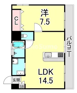 親和マンション【1階】の間取り