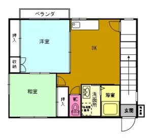 兵庫県神戸市兵庫区塚本通5丁目【アパート】の間取り