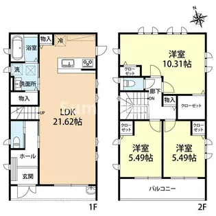 福岡県福岡市早良区曙2丁目【一戸建】の間取り