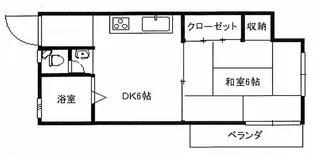 大星マンション【4階】の間取り