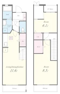 クレール有瀬の間取り