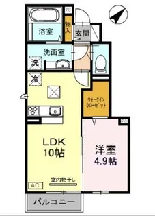 グランデディーオB棟【1階】の間取り