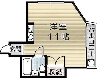 ハイツ熊谷【5階】の間取り