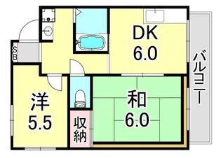 シティースペース須磨【2階】の間取り