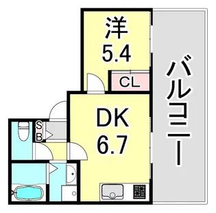 甲南ビル【4階】の間取り