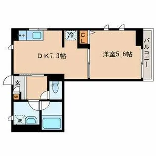 アイビス【2階】の間取り