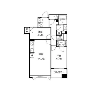 パークホームズ三軒茶屋アーバンレジデンス【5階】の間取り