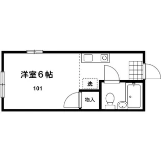 メゾネット東方【1階】の間取り