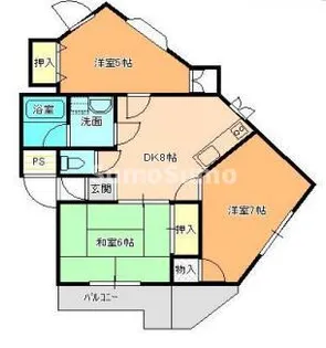 プチ武庫之荘パートⅡ【2階】の間取り