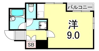 兵庫県神戸市兵庫区湊川町5丁目【マンション】の間取り