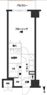 大阪府大阪市浪速区敷津西1丁目【マンション】の間取り