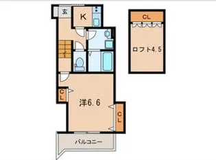 グランメール片山町【2階】の間取り