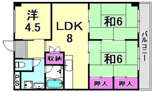 ビッグウェル武庫之荘【2階】の間取り