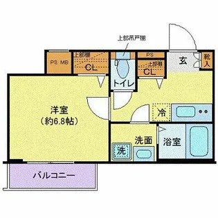 ディアレイシャス池尻大橋【2階】の間取り