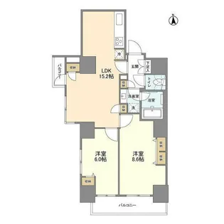 エムレジデンス渋谷神泉【16階】の間取り