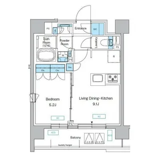 プレディアコート三軒茶屋【2階】の間取り