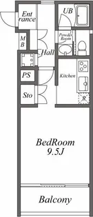 ユーレジデンス桜新町【3階】の間取り