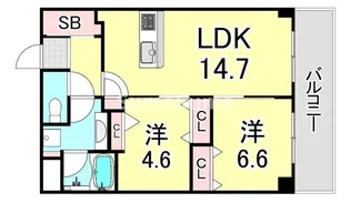CASA MADONNA Ⅶ【3階】の間取り