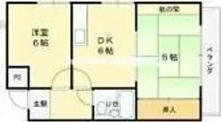 大和田ローズマンション【4階】の間取り