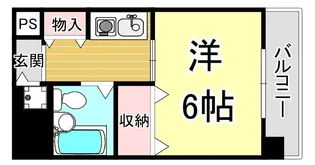 ダンディライオン灘【4階】の間取り