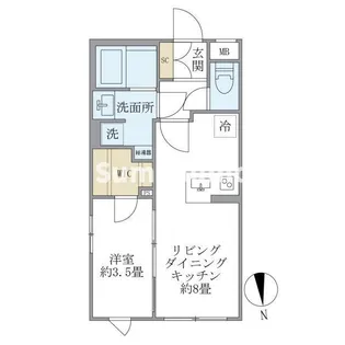 COMPOSITE目黒鷹番【1階】の間取り