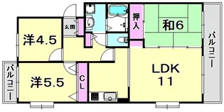コンフォール広田【1階】の間取り