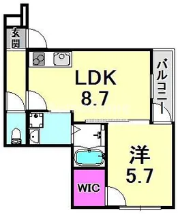 フジパレス西立花?番館【1階】の間取り