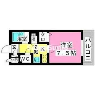 プレデュパルク壱番館【4階】の間取り