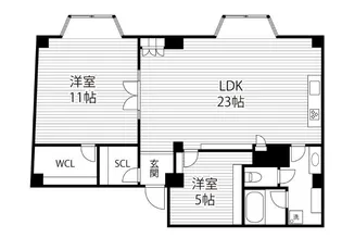 兵庫県神戸市中央区北野町4丁目【マンション】の間取り