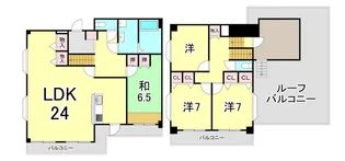 メルヴェイユ甲陽園【4階】の間取り