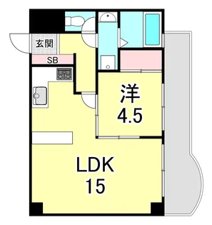 エルジャン芦屋【3階】の間取り