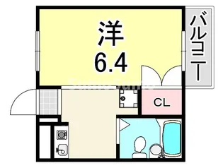 ディア甲子園【2階】の間取り
