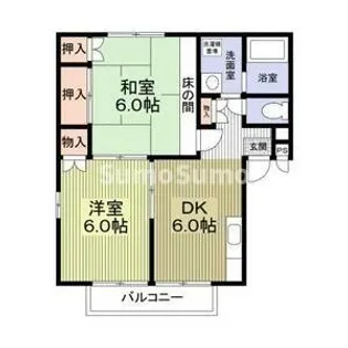 ハイツ安岡【2階】の間取り