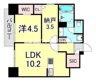 ルフォンプログレ新町【3階】の間取り
