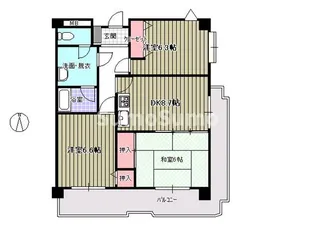ルミエール明石(樽屋町)【2階】の間取り