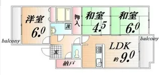 3LDKの間取り画像