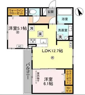 ラ フレーズ【1階】の間取り