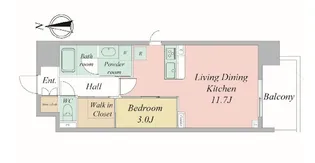セレニテフラン谷町四丁目【5階】の間取り