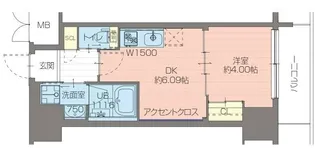 兵庫県神戸市中央区日暮通1丁目【マンション】の間取り