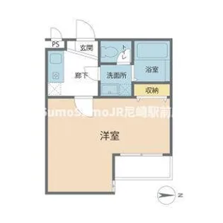 大阪府大阪市西淀川区姫島1丁目【アパート】の間取り