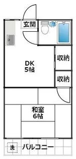 海野ハイツ【2階】の間取り